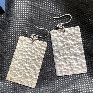 Silver earrings